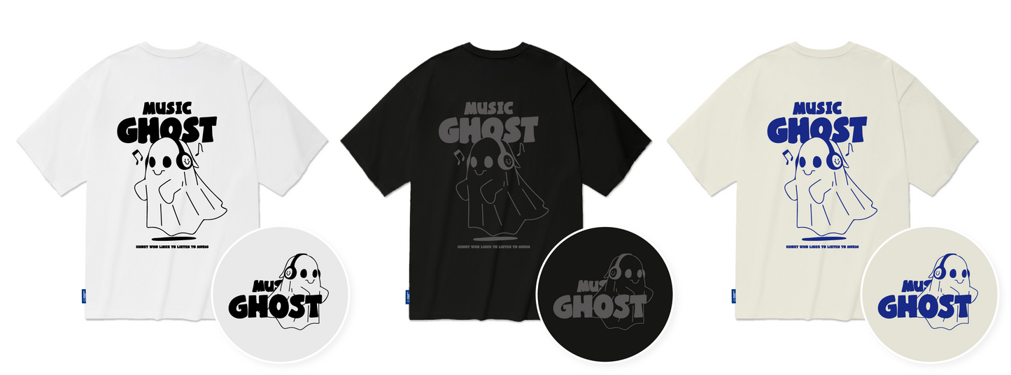 [Pre-Order] TSP - 19 Music Ghost Overfit Short Sleeve T-shirt