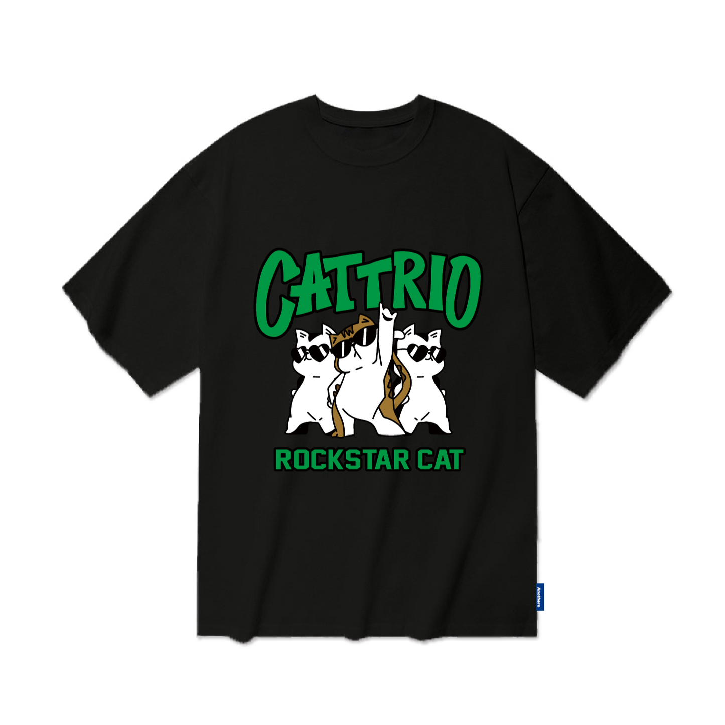 [Pre-Order] TSP - 18 CATTRIO Rockstar cat Overfit Short Sleeve T-shirt