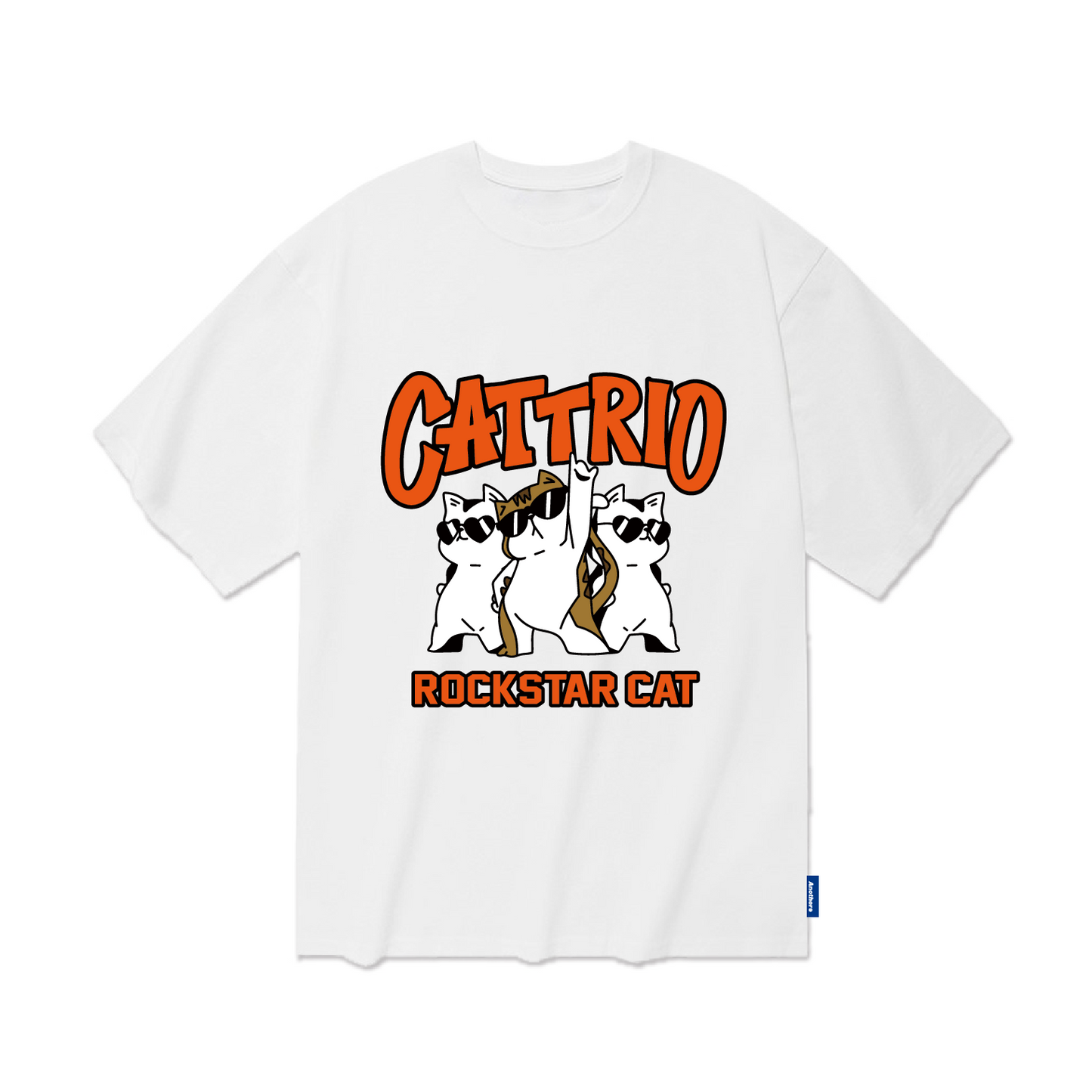 [Pre-Order] TSP - 18 CATTRIO Rockstar cat Overfit Short Sleeve T-shirt