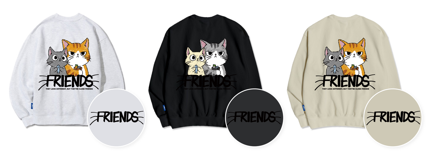 [NEW] TSP - 39 Friend Cat Sweatshirt