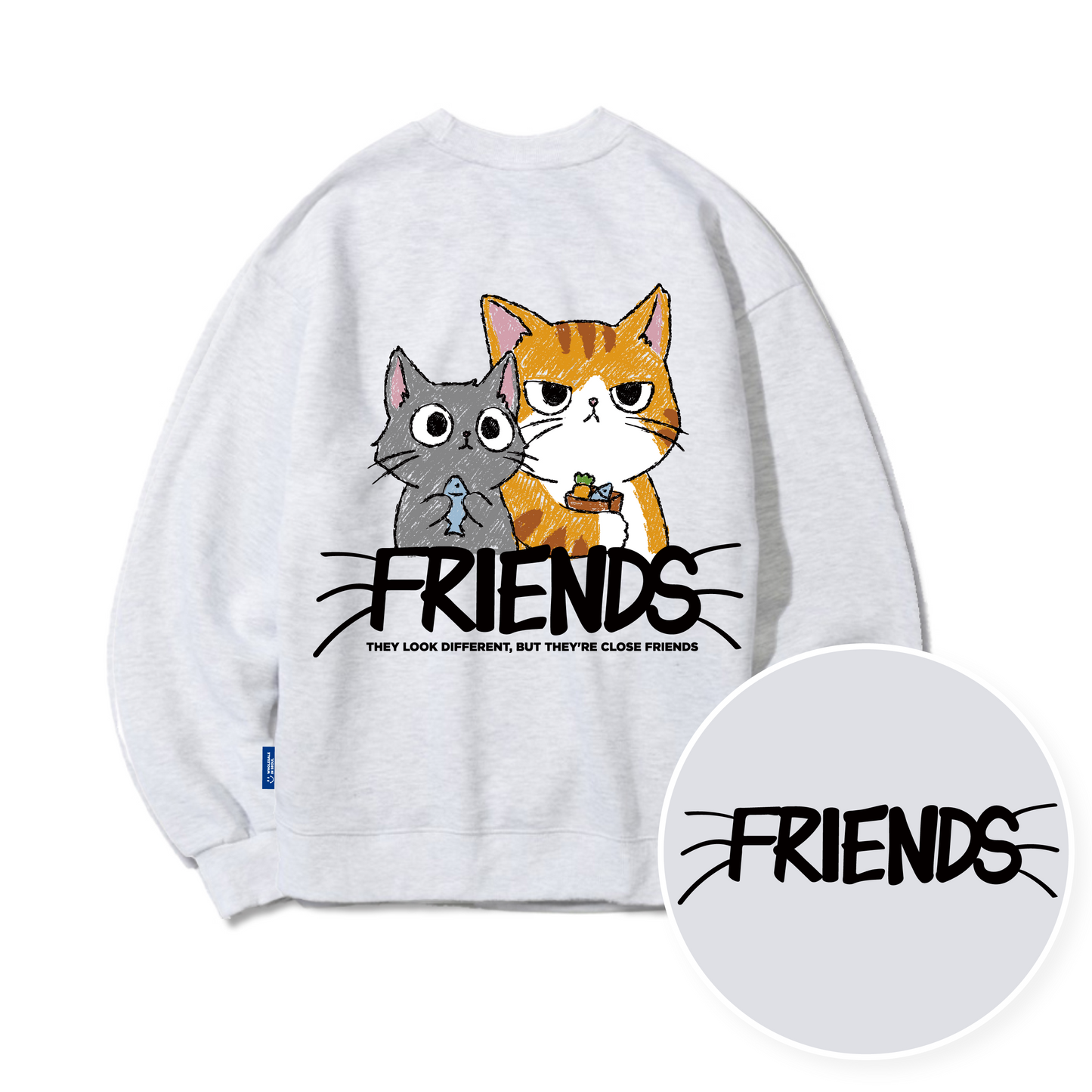 [NEW] TSP - 39 Friend Cat Sweatshirt