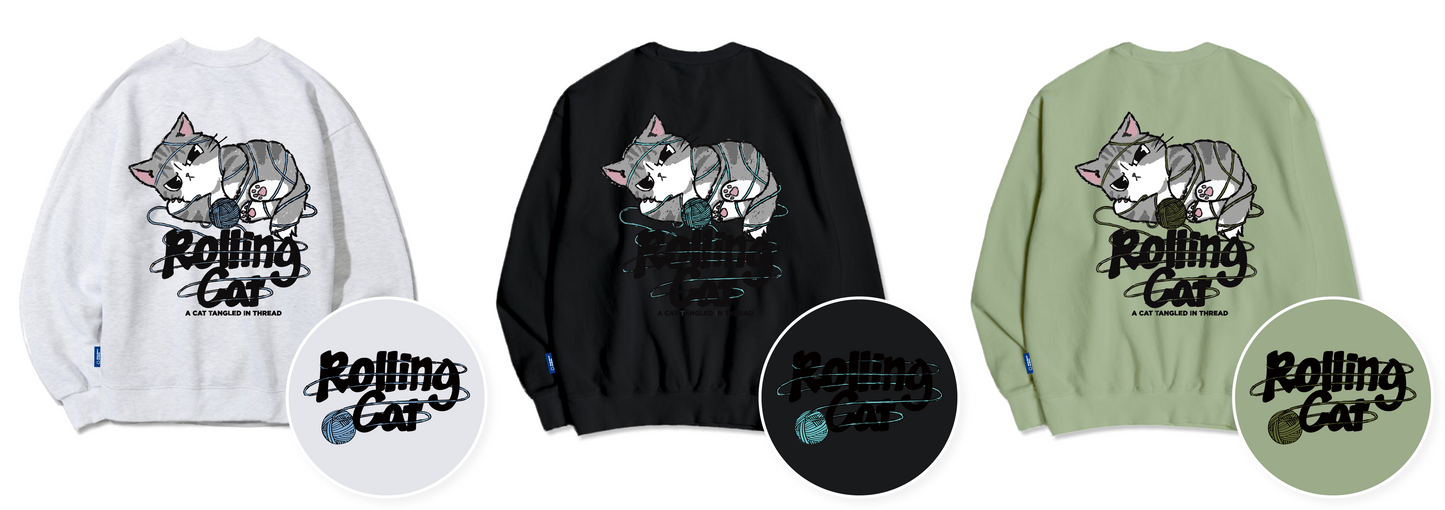 [NEW] TSP - 42 Skein Ball Cat Sweatshirt 