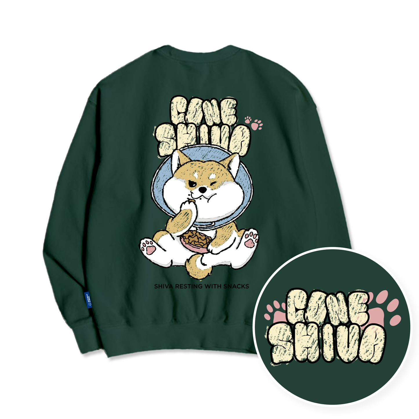 [HOT] TSP - 52 Shiba Inu Eating Snack Sweatshirt