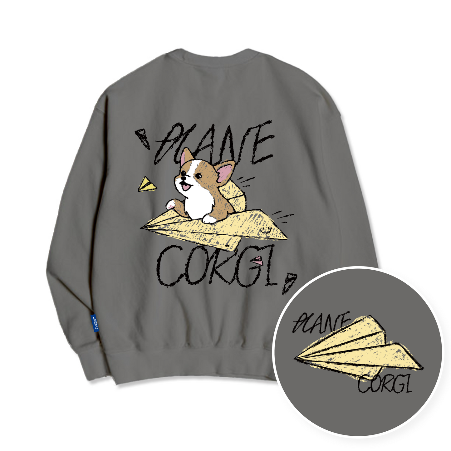 [HOT] TSP - 53 Paper Airplane Corgi Sweatshirt