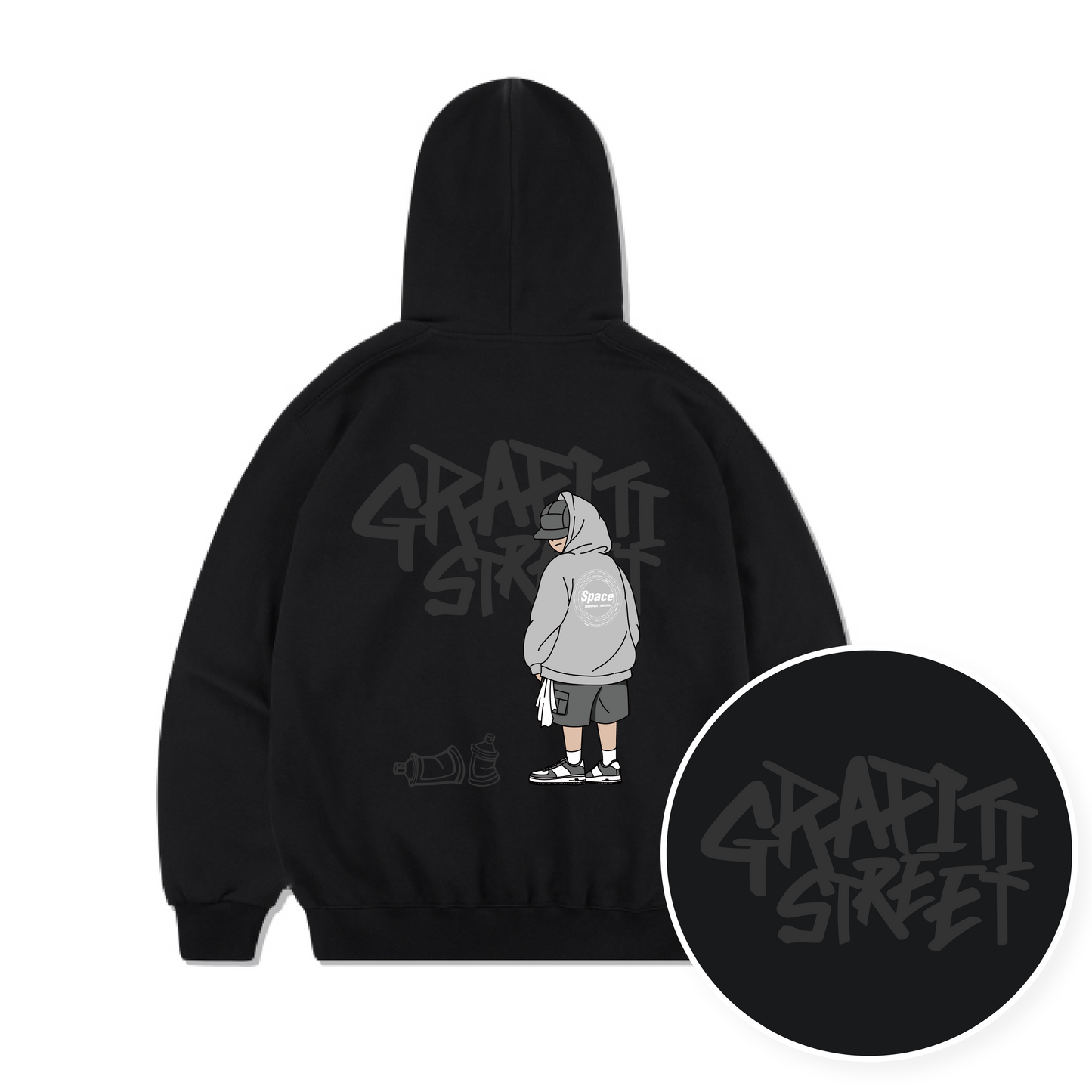 [F/W] TSP-66 Graffiti Street Fleece-lined Hoodie