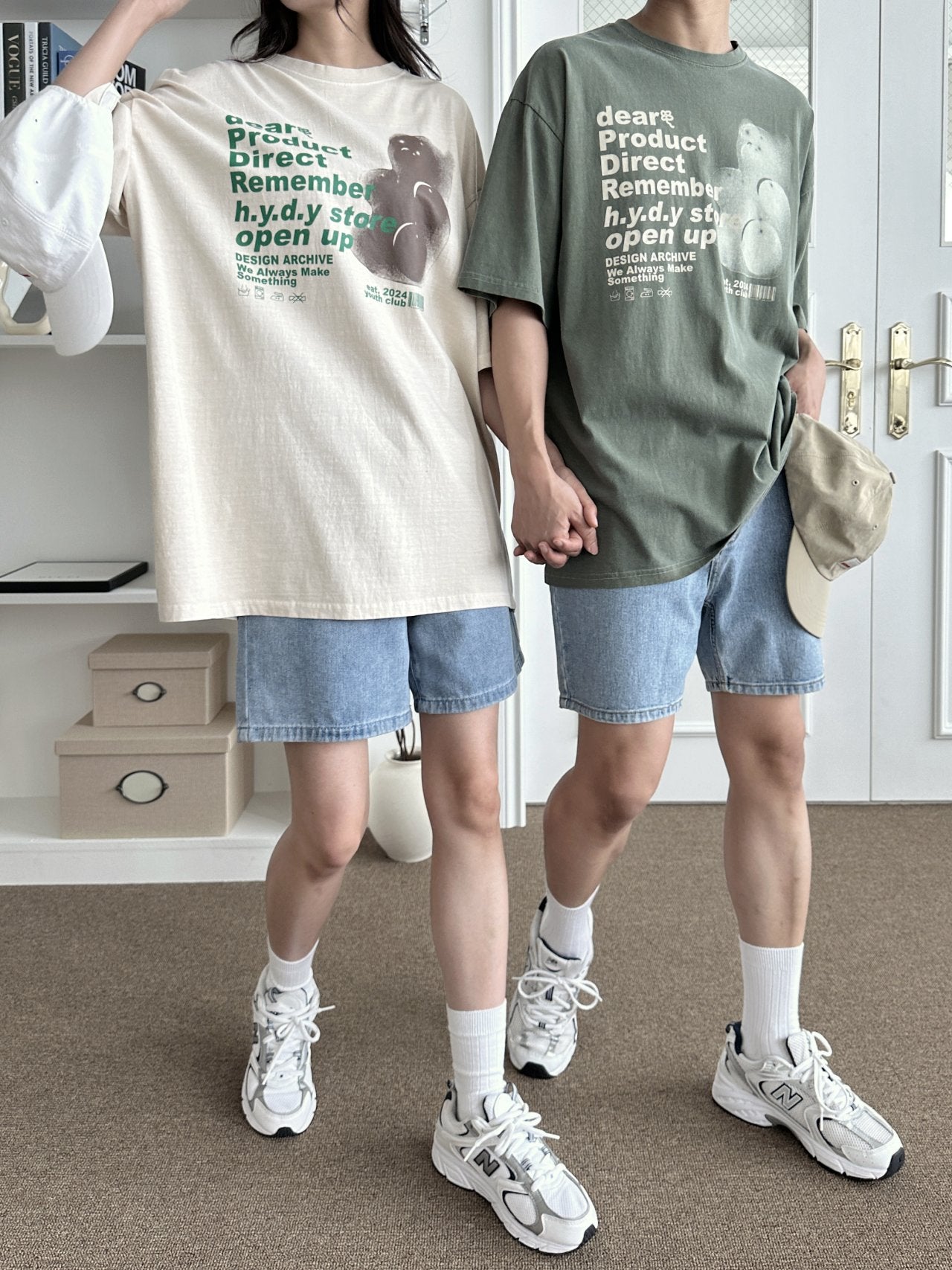 [NEW] TSP - 14 Pigment Jelly Bear Couple Short Sleeve T-shirt