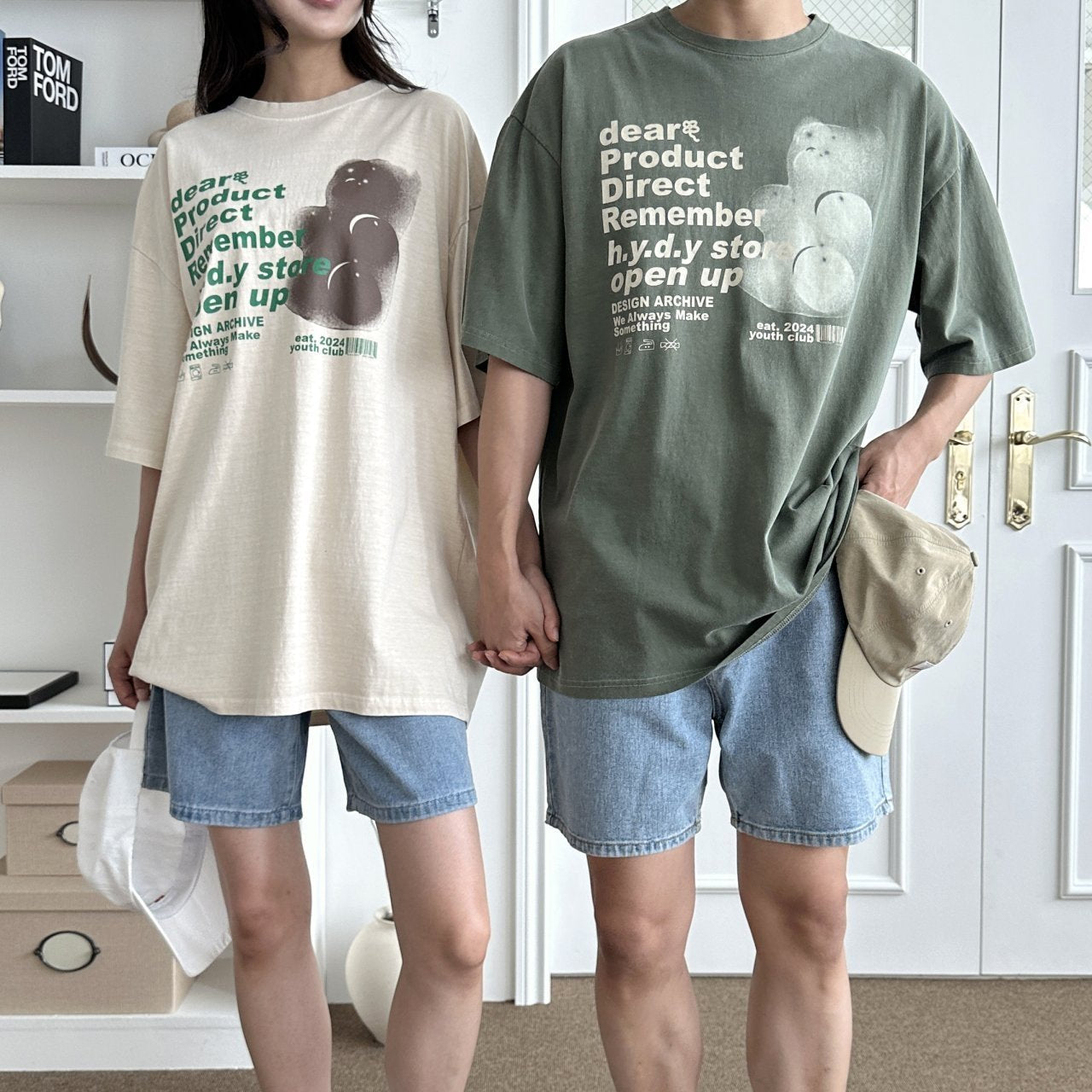 [NEW] TSP - 14 Pigment Jelly Bear Couple Short Sleeve T-shirt